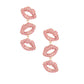 Pink Triple Lips Earrings