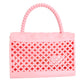 Pink Jelly Top Handle Mini Crossbody