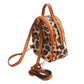 Brown Leopard Mini Backpack