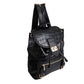 Black Croc Cinch Backpack Set