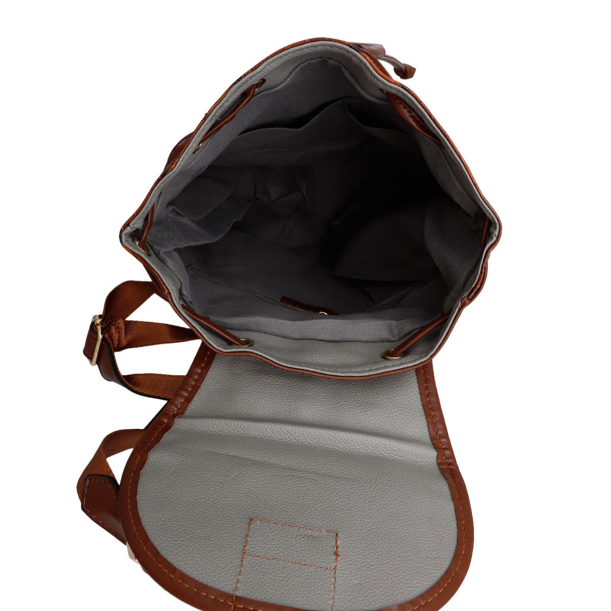 Brown Croc Cinch Backpack Set