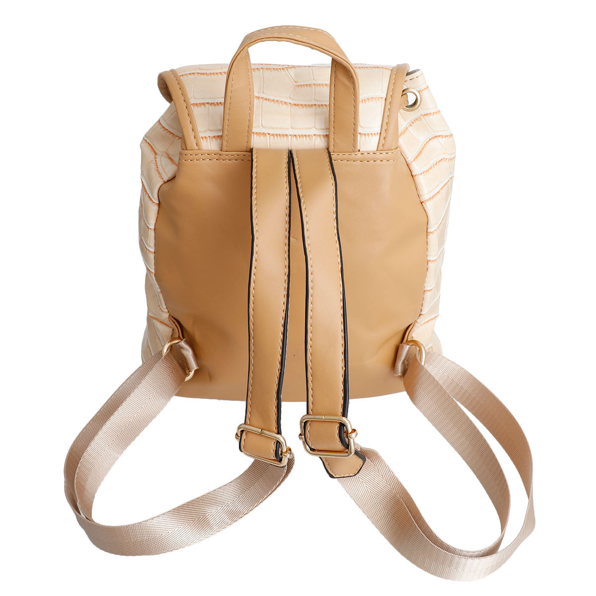 Light Brown Croc Cinch Backpack Set