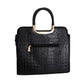 Black Croc Tote Bag