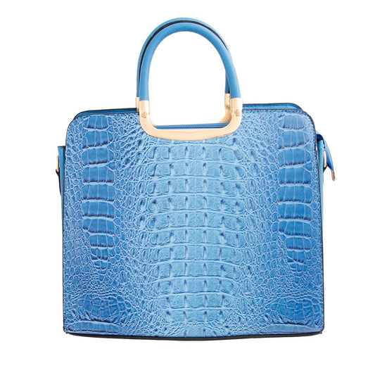 Blue Croc Tote Bag