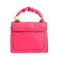 Fuchsia Quilted Square Satchel