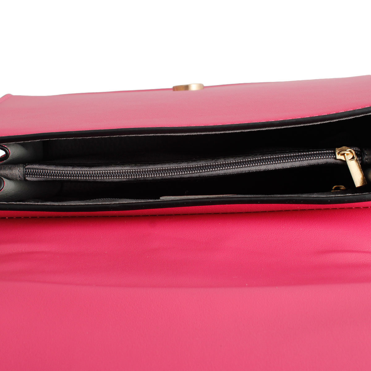 Fuchsia Quilted Square Satchel