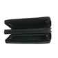 Black Glitter Dual Zipper Wallet