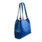 Soft Blue Faux Leather Hobo Bag