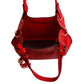 Soft Red Faux Leather Hobo Bag