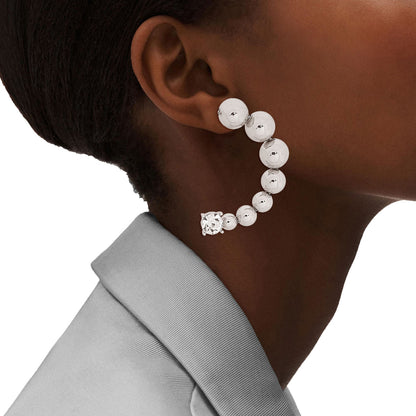 Silver Graduated Ball Hoops