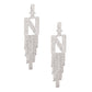 N Rhinestone Fringe Earrings