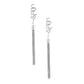 Silver SEXY Chain Fringe Earrings