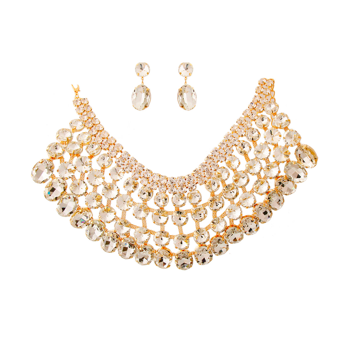 Crystal Rhinestone Choker Set