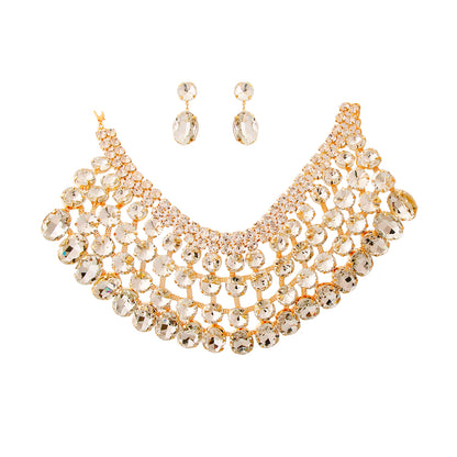 Crystal Rhinestone Choker Set