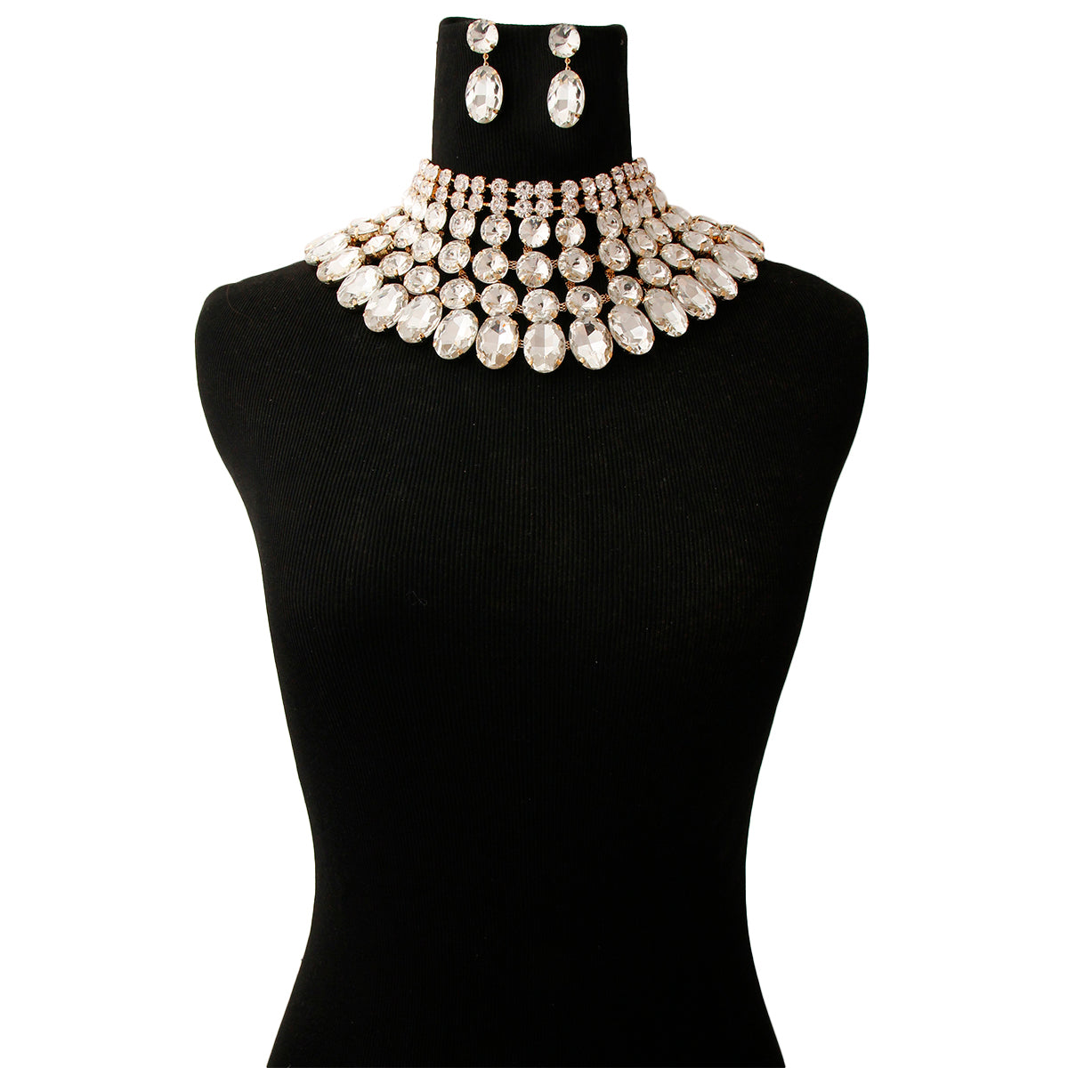 Crystal Rhinestone Choker Set