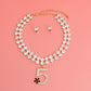 Gold Crystal Designer 5 Choker Set
