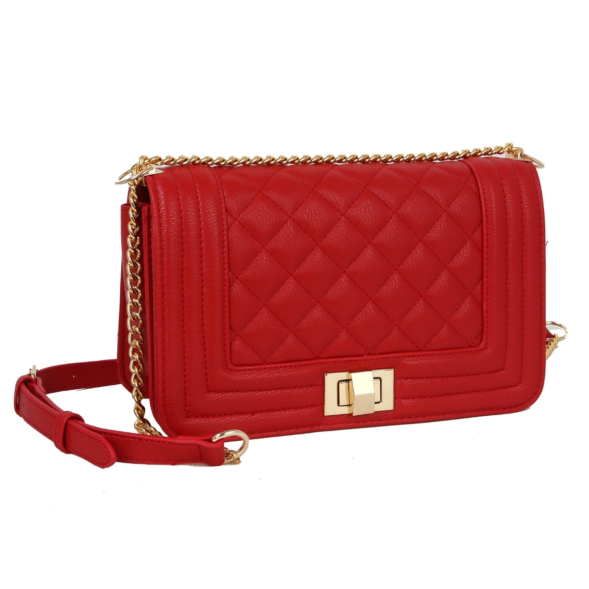 Designer Style Red Quilte Bag
