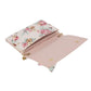 Blush Floral Knotted Clutch Shoulder Bag