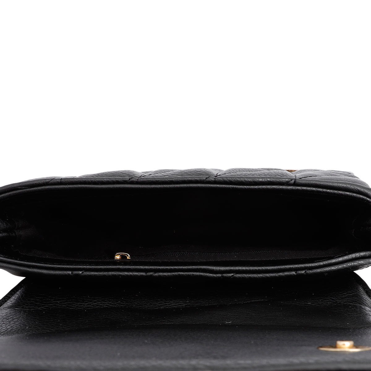 Black Quilted Boxy Crossbody