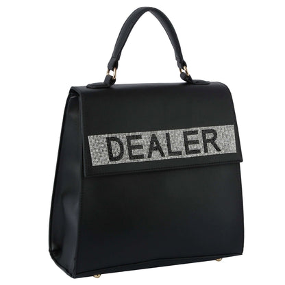 Black Rhinestone DEALER Handbag