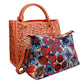 Coral Laser Cut Tote Bag Set