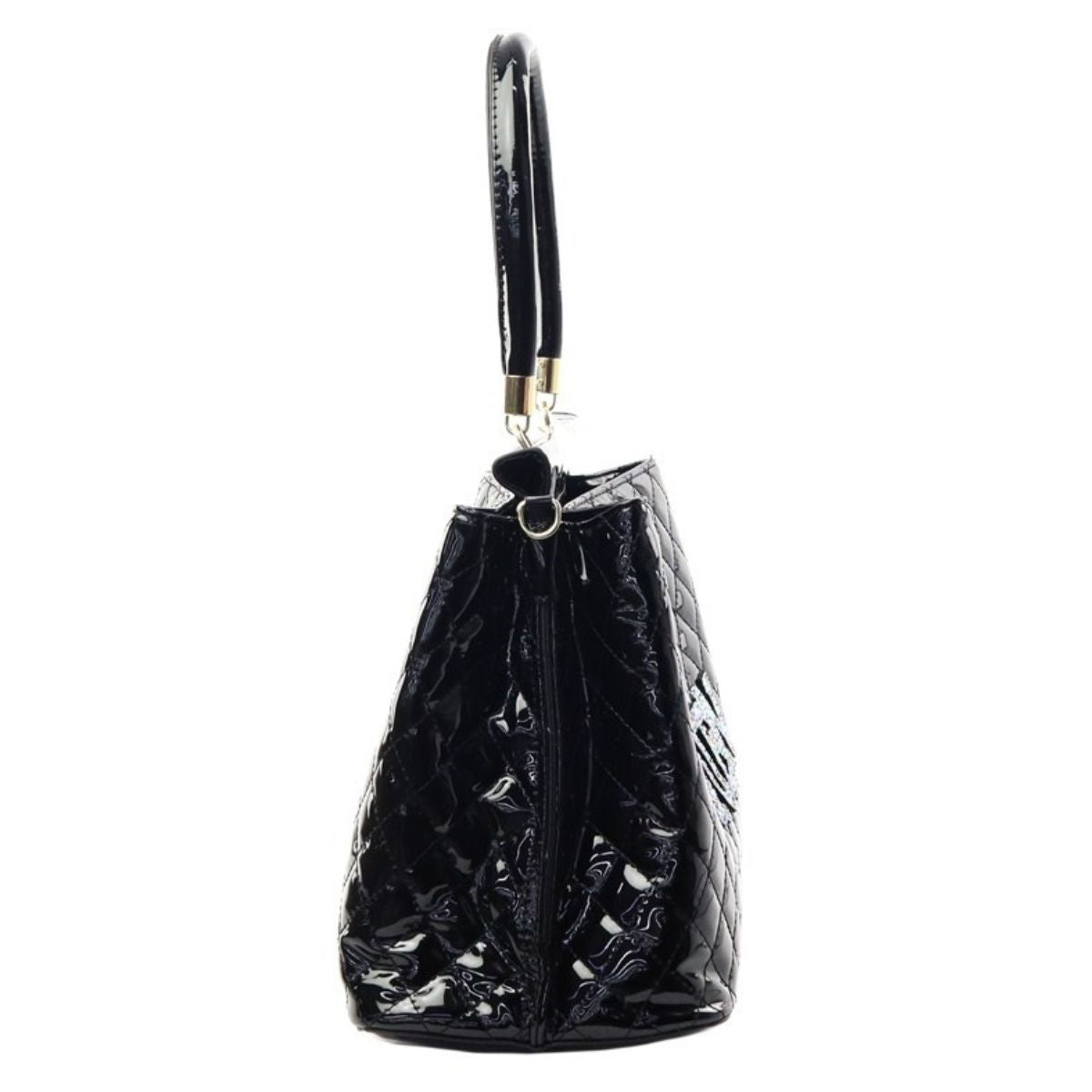 Black Quilted Queen Tote Handbag