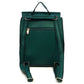 Green Quilted Convertible Backpack