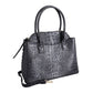 Black Crocodile Tote and Clutch Set