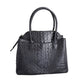 Black Crocodile Tote and Clutch Set