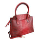 Red Crocodile Tote and Clutch Set