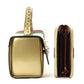 Gold Patent Leather Designer Satchel Set