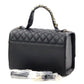 Black HOT SEXY Quilted Satchel Set