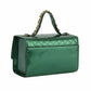 Shiny Green Quilted Queen Satchel Set