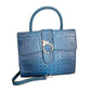 Blue Croc Bee Satchel Handbag Set