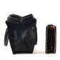 Black Croc  Doctor Handbag Set