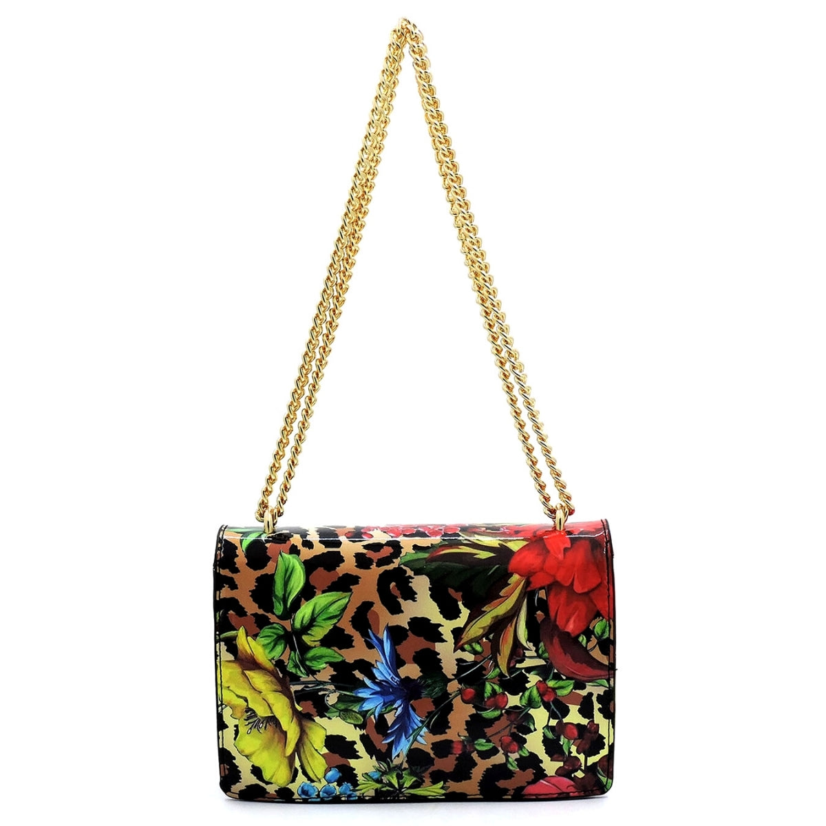 Leopard 3D Flower Crossbody
