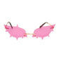Purple Rimless Spike Sunglasses