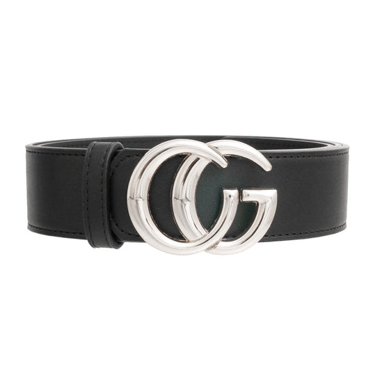 Black and Silver G Designer Belt