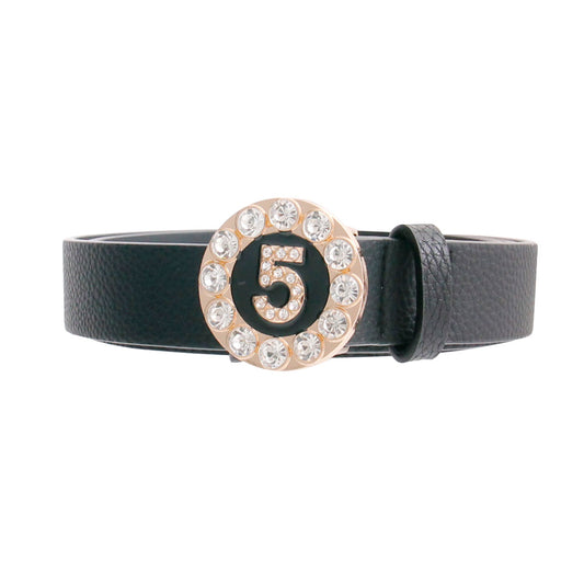 Black and Gold Designer 5 Belt