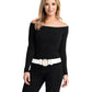 White and Gold Designer 5 Belt