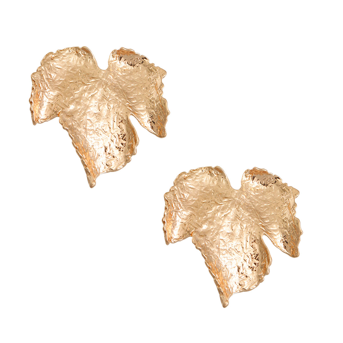 Gold Metal Leaf Clip Ons