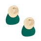 Green and Gold Wooden Studs