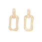 Clip Ons Gold Medium Link Earrings for Women