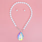 Toggle White Pearl AURBO Teardrop Necklace