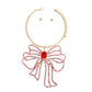 Red Crystal Bow Set
