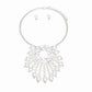 Silver Collar and Sunburst Pearl Necklace