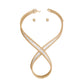 Gold Mesh Infinity Choker Set