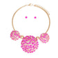Fuchsia Triple Dome Pendant Set