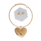 Gold Heart Rigid Necklace
