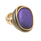 Purple and Gold Coil Ring